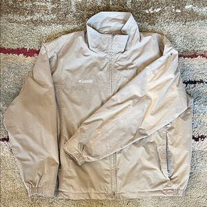 Columbia Beige Windbreaker Jacket